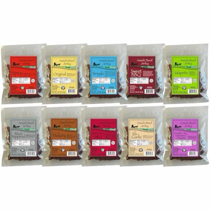 Beef Jerky 1ct - 3.25 Ounce Beef Jerky Bag - Amish Beef Jerky – Slap Snack