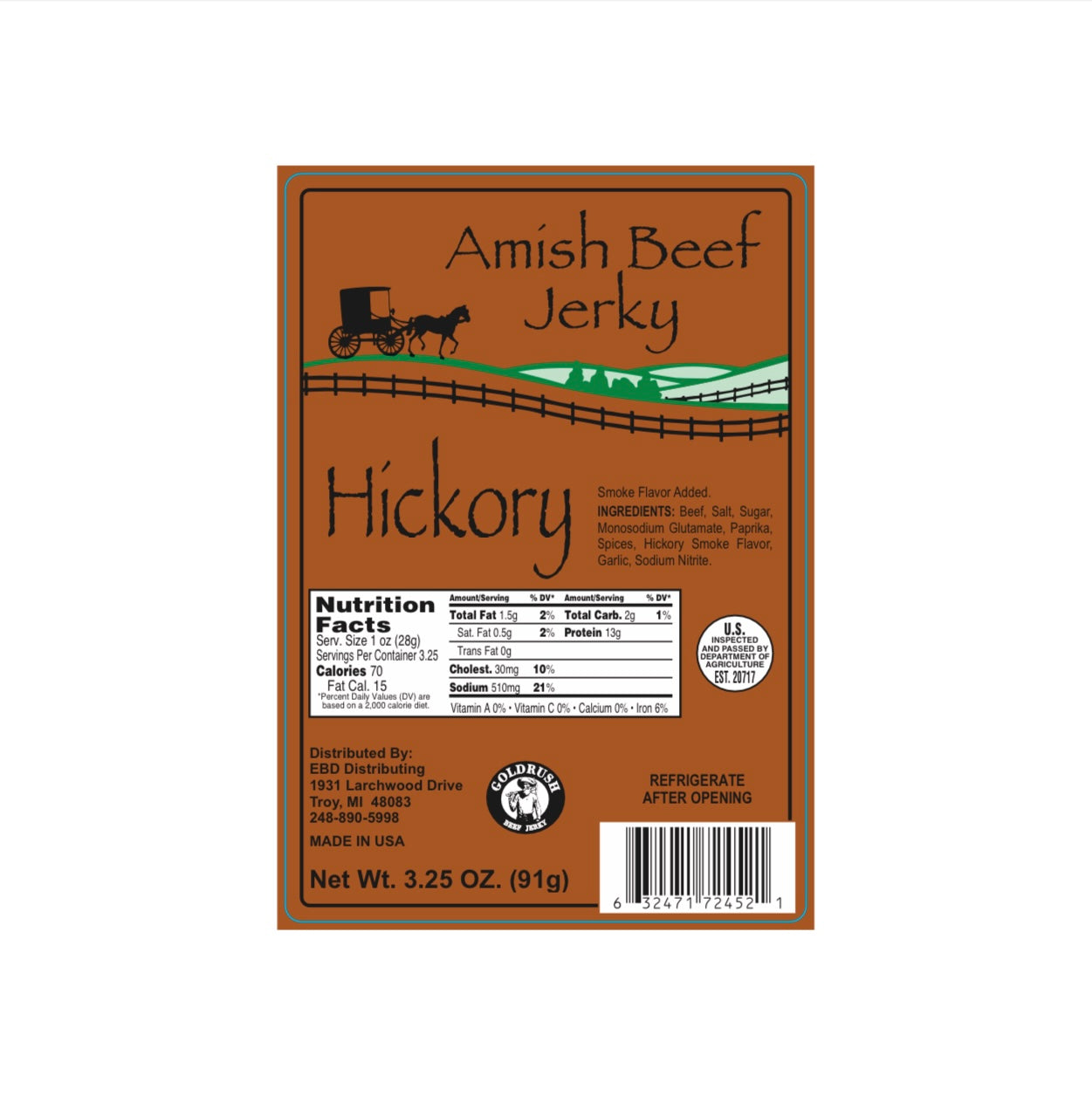 Amish Hickory Beef Jerky