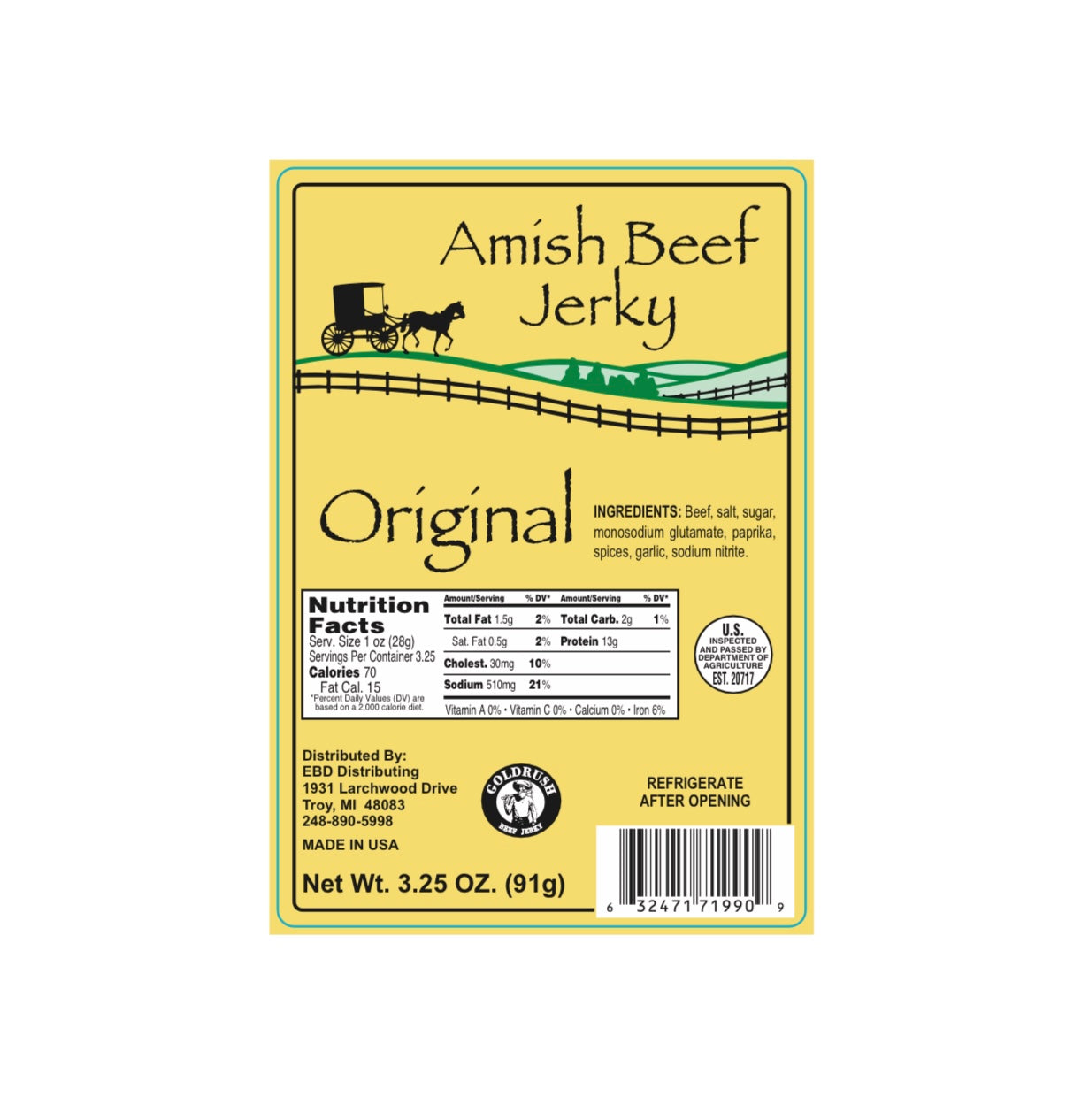 Amish Original Beef Jerky